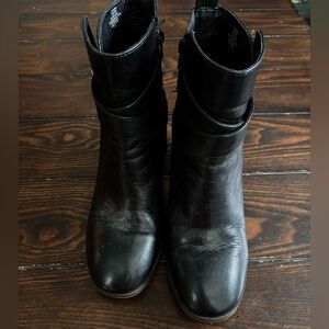 Crown Vintage Black Leather Boots